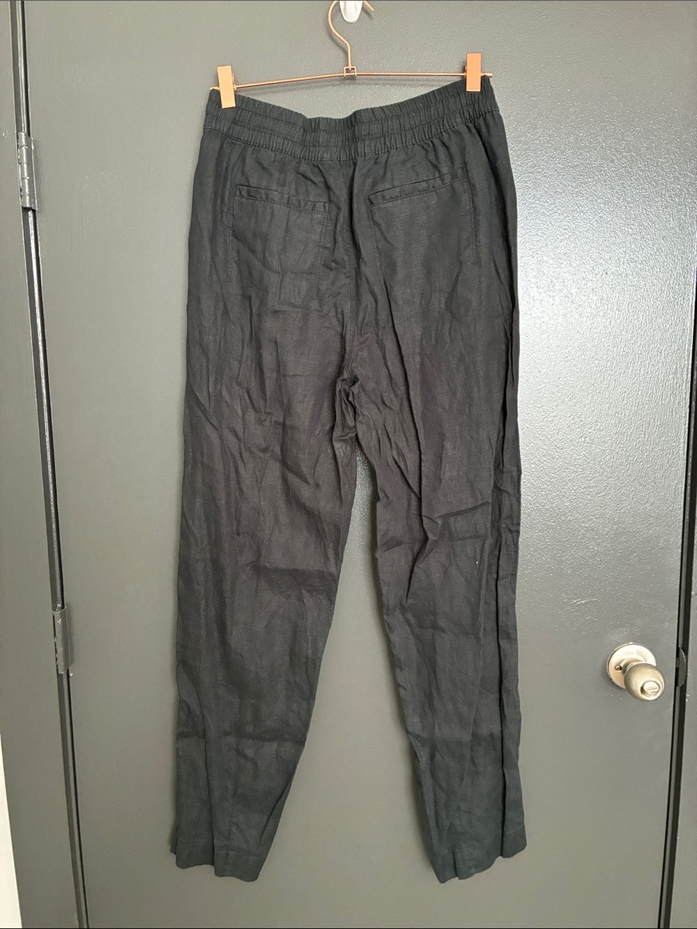 Athleta Cabo Linen Joggers Black Sz S Tall - Picture 5 of 7